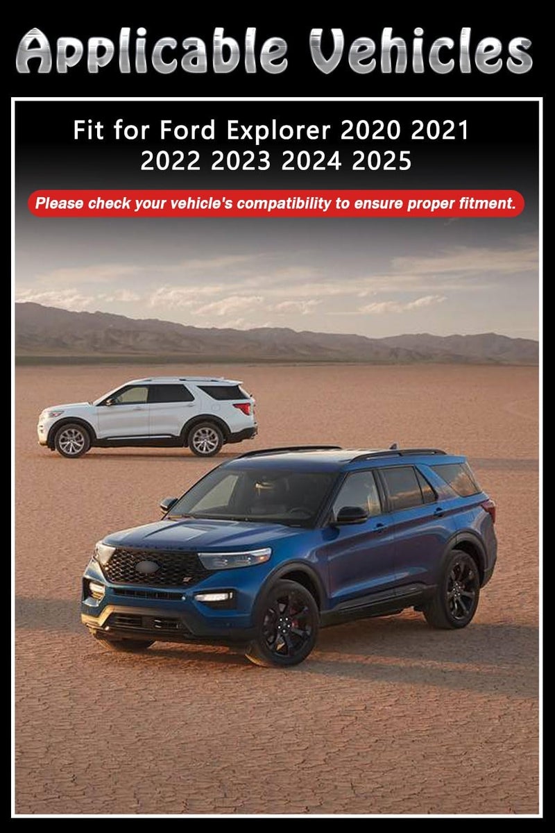BriYorWay Vent Shades Rain Guards for Ford Explorer 2020 2021 2022 2023 2024 2025 Accessories, for Ford Explorer Window Deflectors Window Visors - Image 2
